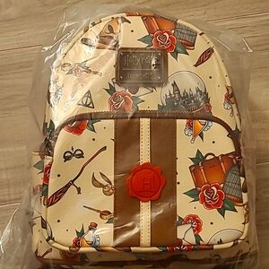 🪄HARRY POTTER TATTOO LOUNGEFLY BACKPACK NEW WITH TAGS